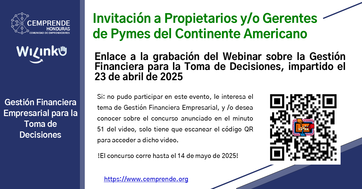 Afiche a Grabacion del Webinar - Cemprende Afiche a Grabacion del Webinar - Cemprende